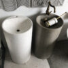 Lavabo bê tông hình trụ tròn LV-002