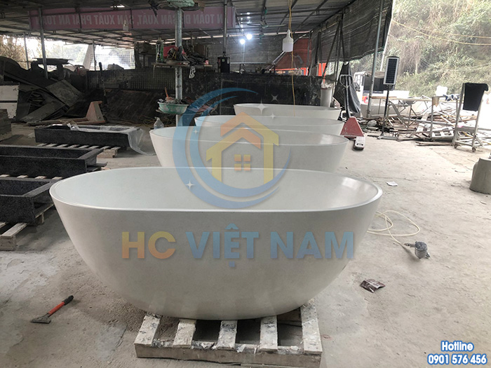 Quy trình sản xuất bồn tắm bê tông mài chất lượng cao của HC Việt Nam