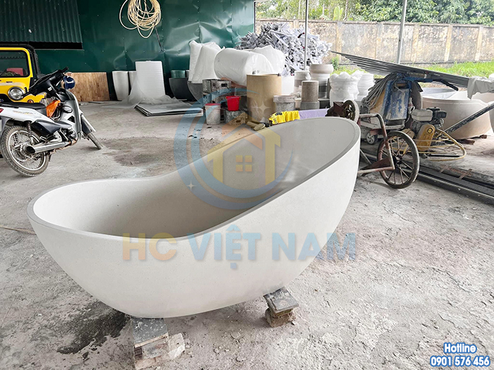 Mẫu bồn tắm bê tông mài đẹp, giá rẻ BT-008