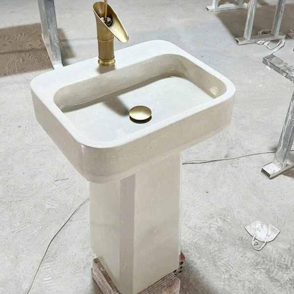 Chậu rửa lavabo bê tông kiểu đứng đẹp giá rẻ LV-025